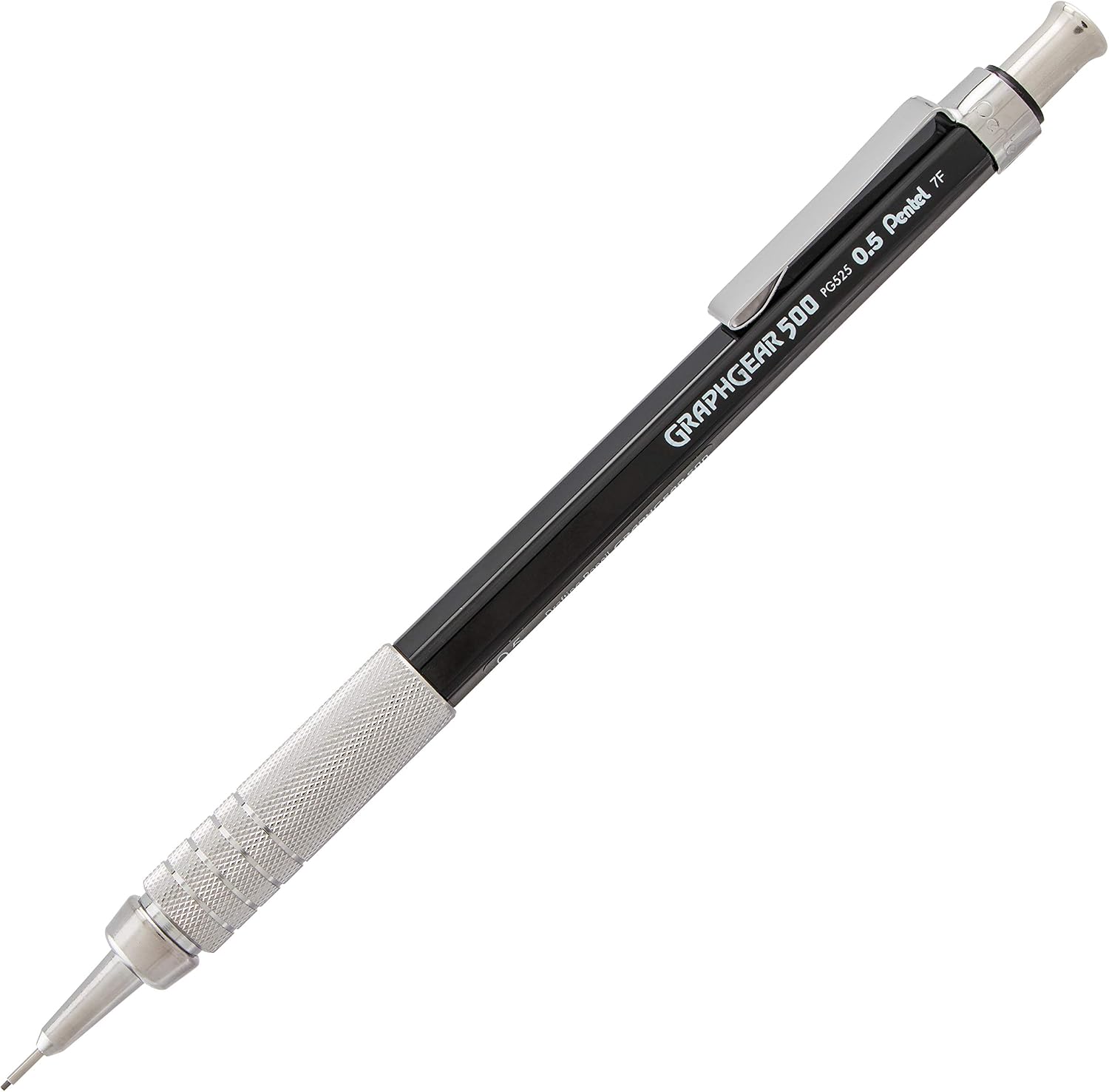 Black Pentel GraphGear 500 0.5 mm mechanical pencil